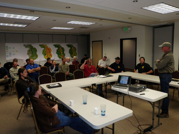 April 2, 2009 public meeting for the Chaffee County CWPP held in Salida, Colorado.