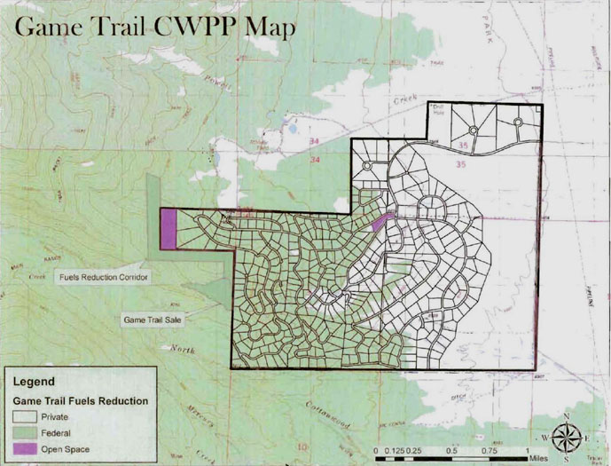 Game Trail Association CWPP map
